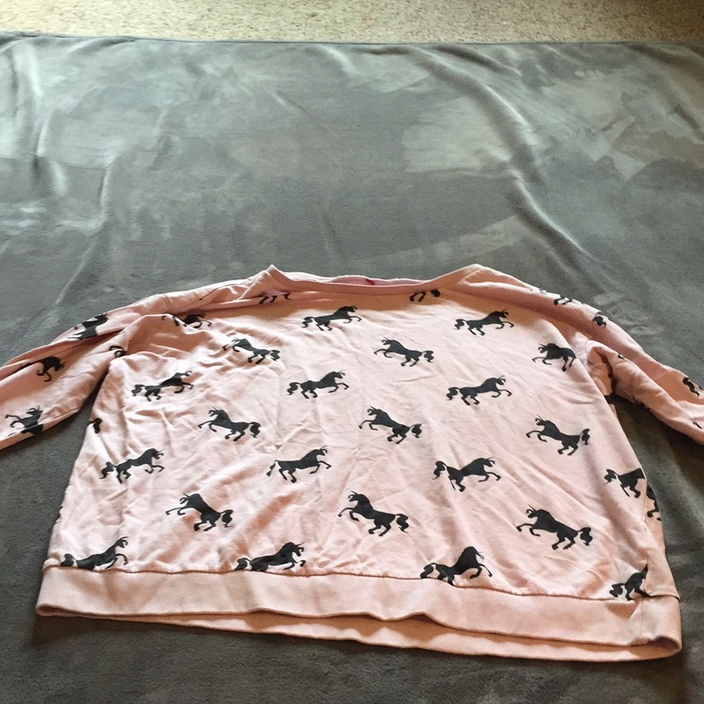 Long sleeve unicorn shirt